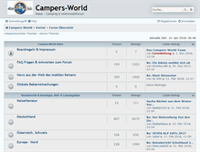 Tablet Screenshot of campers-world.de